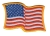 Sew-On USPS Patch - Waving American Flag