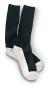 Black Cushioned Health Socks Crew