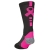 Cancer Ribbon-Black Crew Sock (S-XL)